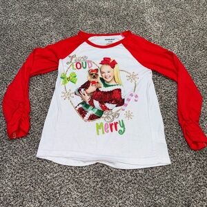 Nickelodeon jojo siwa Christmas Jammie long sleeve shirt